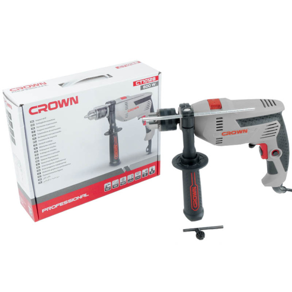 Дрель ударная CROWN CT10128 600Вт