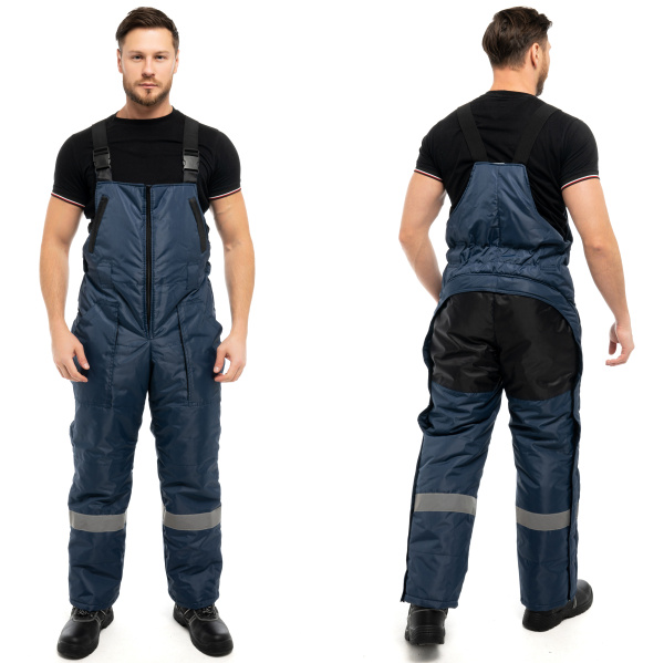 Костюм ПАМИР(ЭЛЬБРУС) зимний с СОП с ПК (т.синий/черный)