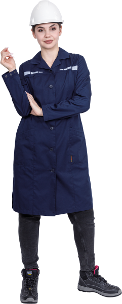 Халат ОПЕРАТОР женский (т.синий)