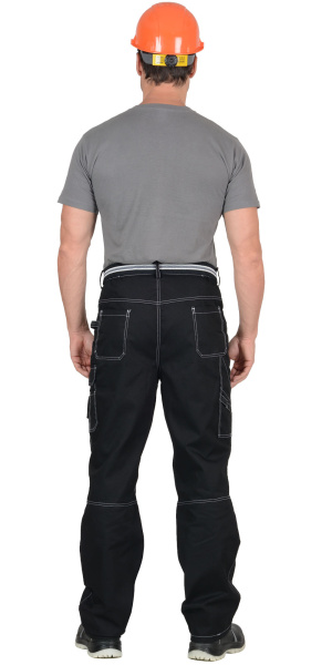 Брюки СИРИУС-ПРЕСТИЖ кант СВМ (черный)