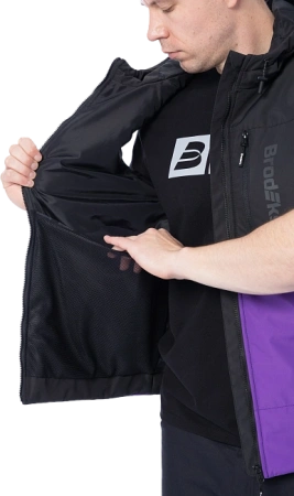 Жилет BRODEKS URBAN KW 133 зимний (фиолетовый/черный)