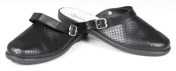 Сабо мужские нат. кожа Павел ПВХ ALMI черный
