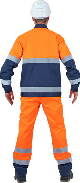 Костюм БРАЙТ сигнальный с ПК (оранжевый/синий)
