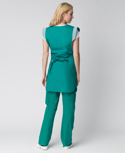 Фартук-сарафан НАДЕЖДА женский (зеленый)