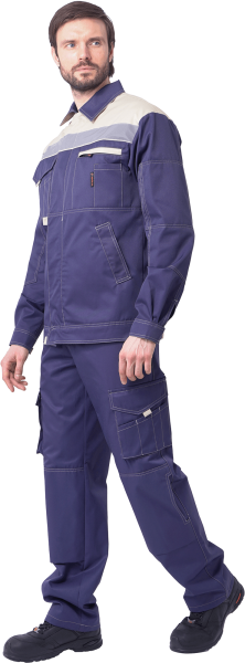 Костюм ДОКЕР с ПК (т.синий/бежевый)