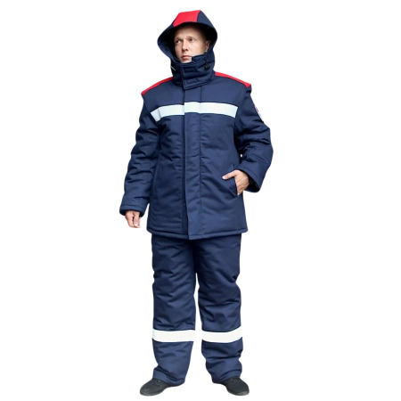 Костюм СВАРЩИК КОС050/17ГСП зимний 1 класс с БР (т.синий)