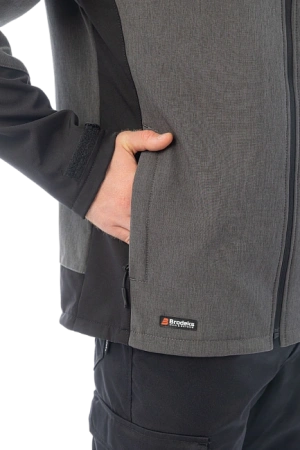 Куртка BRODEKS софтшелл KS 237 (серый меланж)