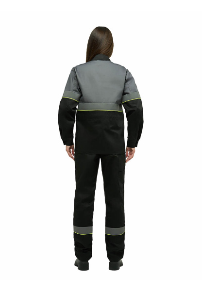 Костюм ЮЖНАЯ ШИРОТА женский с БР (черный/серый)