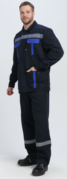 Костюм ИТРОРИС-2 СОП с ПК (т.синий/васильковый)
