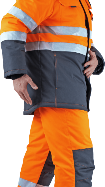 Костюм РЕФЛЕКТ-2 зимний с ПК (оранжевый/серый)