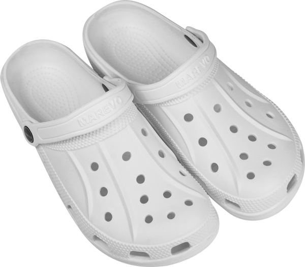 Туфли ЭВА с перфорацией с ремешком (белый)