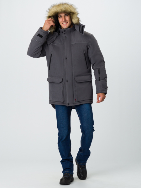 Куртка АЛЯСКА-ЛЮКС зимняя (серый)