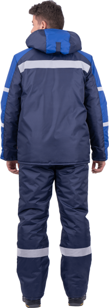 Куртка РОУД зимняя (т.синий/васильковый)