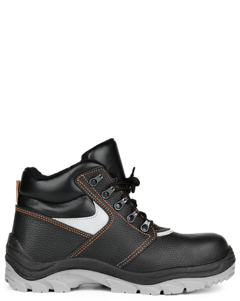 Ботинки РЕСУРС ПУ/ТПУ шерст.мех с МП (черный)