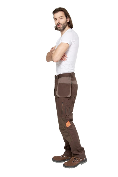 Брюки МИСТ (коричневый/бежевый)