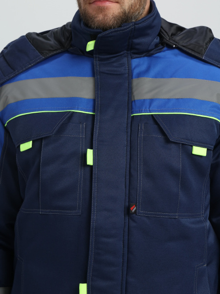 Костюм БИВЕК-2 СОП зимний с ПК (т.синий/васильковый/лимонный)