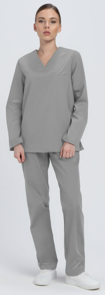 Костюм ХАССП-БАЗА женский с БР (серый)