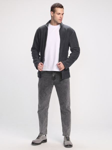 Куртка ТАЙФУН флис (серый)