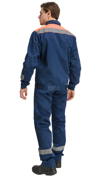 Костюм RONTA KS812 с ПК (т.синий/оранжевый)