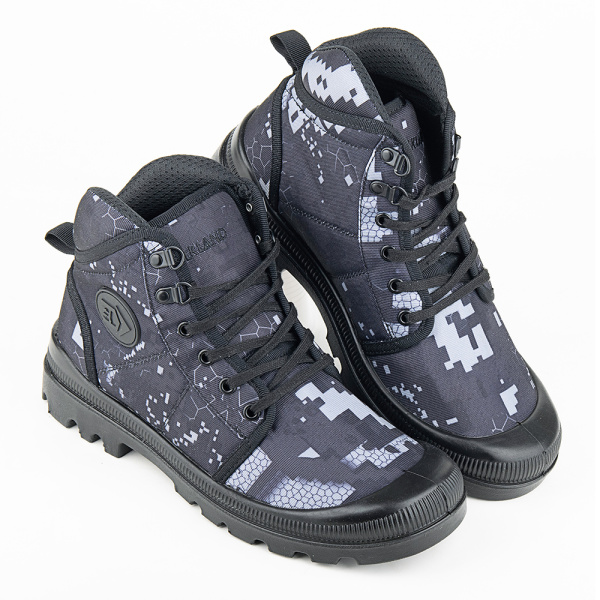 Ботинки ЛИДЕР 202 ПУ (черный кмф)