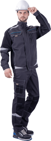 Куртка ТУРБО SAFETY (т.серый/чёрный)