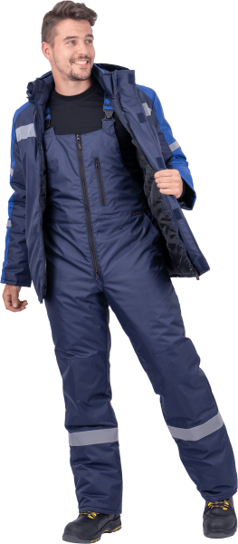 Куртка РОУД зимняя (т.синий/васильковый)