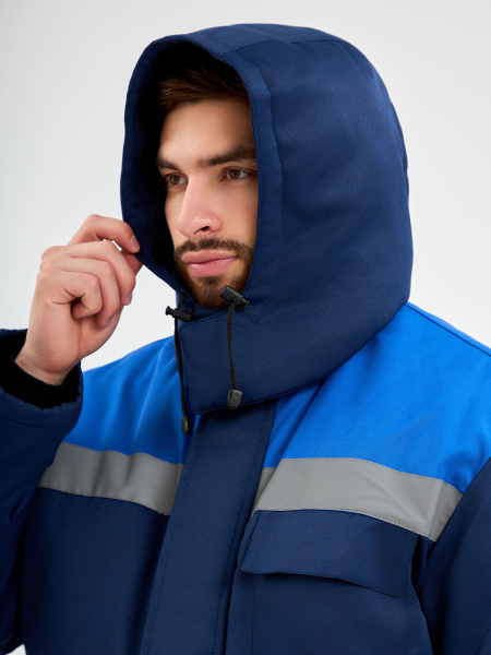 Костюм ТРУЖЕНИК-УЛЬТРА-2 СОП зимний с ПК (т.синий/васильковый)