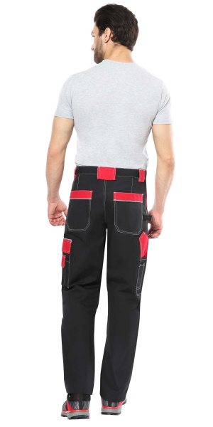 Брюки СИРИУС-АГАТ (черный/красный)