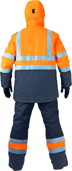 Костюм РЕФЛЕКТ-2 зимний I-III клим.пояс с ПК (оранжевый/серый)