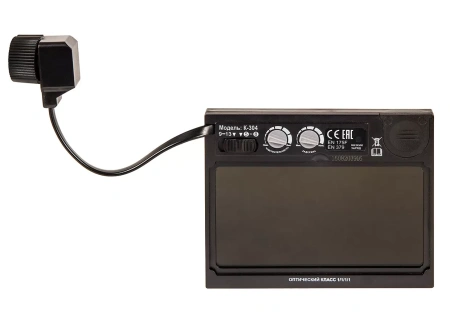 Маска сварщика КЕДР К-304 PRO в разобраном виде (черный)