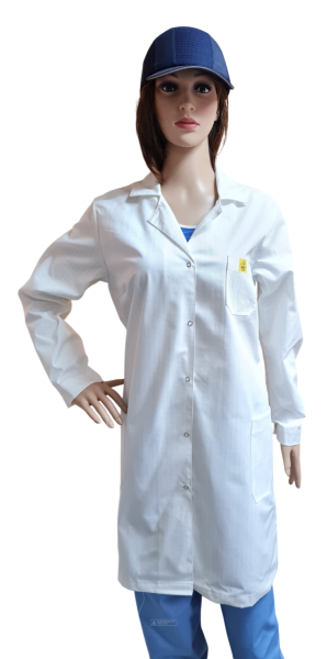 Халат DOKA-ХА женский антистатический (белый)