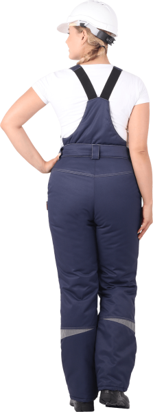 Костюм КМ-10 ЛЮКС жен. зимний c БР (василек/т.синий)