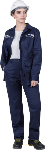 Костюм ОПЕРАТОР женский с БР (т.синий)