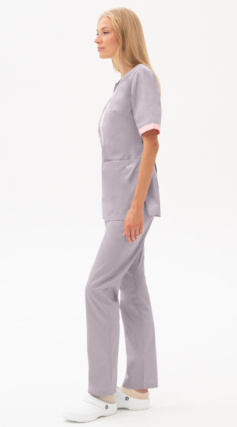 Костюм САНДРА женский с БР (серый/розовый)