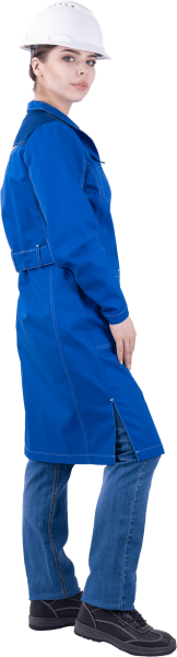 Халат ТУРБО SAFETY женский (василек/синий)