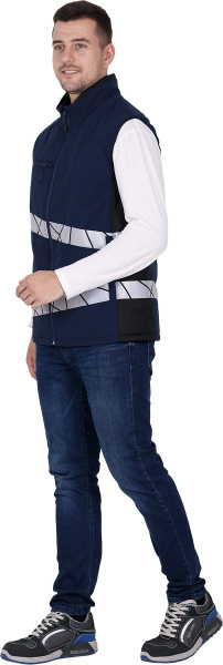 Жилет ACTIVE зимний (синий/черный)