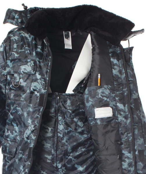 Костюм ОХРАННИК зимний с ПК (КМФ)