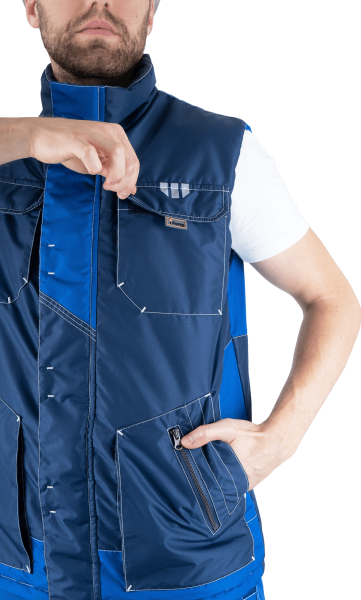 Жилет ЭДВАНС зимний (синий/васильковый)