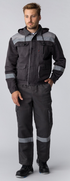Костюм ТИТАН-2 СОП IMP с ПК (т.серый/св.серый)