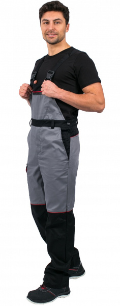 Костюм СЕРВИС NEW с ПК (серый/черный)