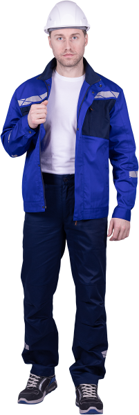 Куртка СТРОНГ (васильковый/т.синий)