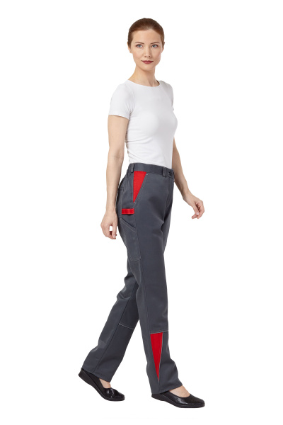 Костюм СТРАЙК женский с БР (серый/красный)