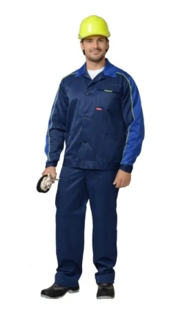 Костюм СПЕЦИАЛИСТ с БР (т.синий/васильковый)