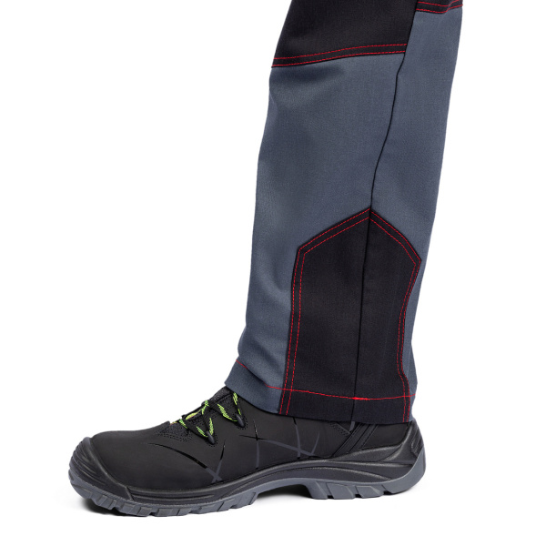 Брюки РЕЙН (т.серый/черный/красный)