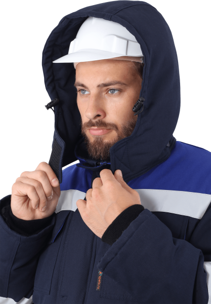 Костюм АНТИСТАТ зимний с ПК (т.синий/василёк)