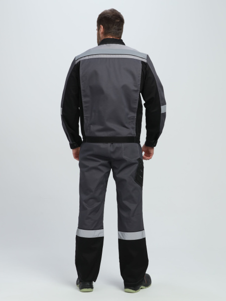 Костюм ВИВАТ-2 ПРЕМИУМ CH МВО с ПК (т.серый/черный/св.серый)