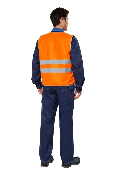 Жилет сигнальный с СОП (оранжевый)