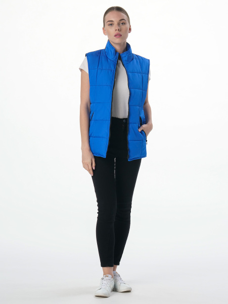 Жилет утепленный ОФИС таслан (васильковый)