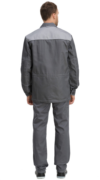 Куртка RONTA KR3090 (т.серый/св.серый/красный)