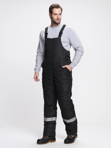 Костюм БЕРКОРТ-2 СОП К. зимний с ПК (черный/т.серый)